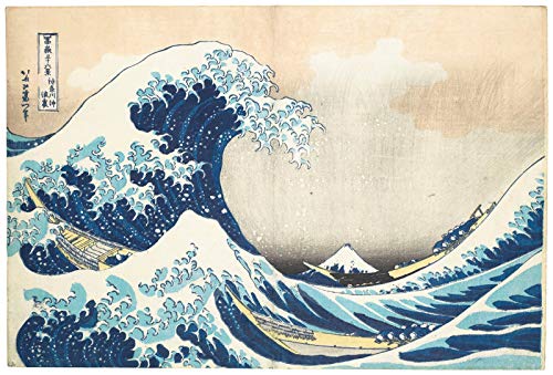 VAKUUM DIY 5D Diamond Painting Kits Hokusai The Great Wave Off Kanagawa Japanese Art Print Gift Embroidery Mosaic Home Decoration Handmade Gifts40*50CM von VAKUUM