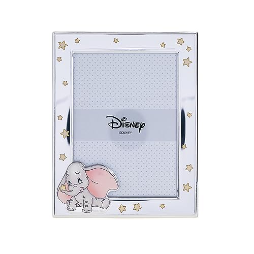 VALENTI & CO. Disney Baby - Dumbo Bilderrahmen Silber für Kinder, Geschenkidee Taufe, Geburt oder Geburtstag (13x18 cm) von VALENTI & CO.