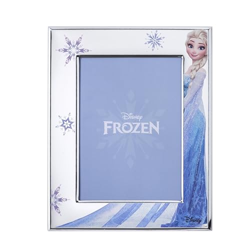 VALENTI & CO. Disney Baby - Elsa Frozen - Bilderrahmen für den Tisch aus Silber, Geschenkidee für Mädchen von VALENTI & CO.