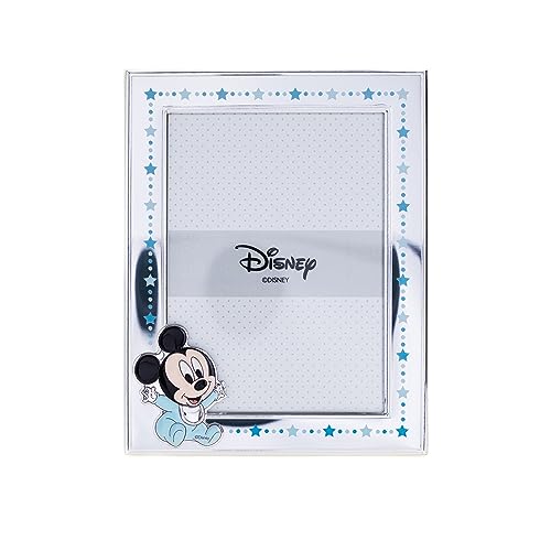 VALENTI & CO. Disney Baby - Mickey - Bilderrahmen in Silber für Kinder, Geschenkidee für Taufe, Geburt oder Geburtstag (13x18 cm) von VALENTI & CO.