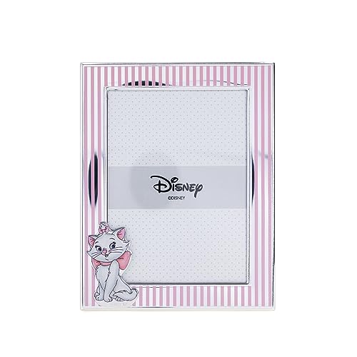 VALENTI & CO. Disney Baby - Minou Aristocats Bilderrahmen in Silber für Kinder, Geschenkidee für Taufe, Geburt oder Geburtstag (13x18 cm) von VALENTI & CO.