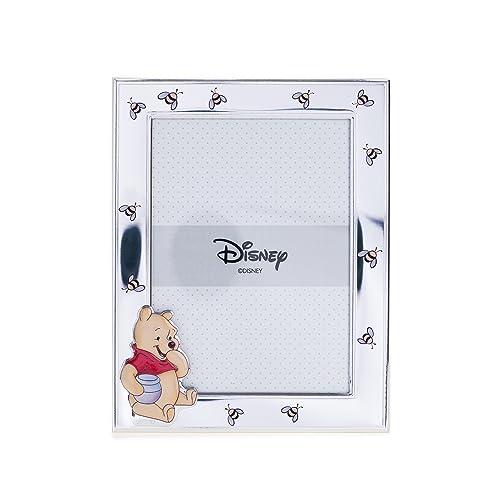 VALENTI & CO. Disney Baby - Winnie the Pooh Fotorahmen aus Silber für Kinder, Geschenkidee Taufe, Geburt oder Geburtstag (13 x 18 cm) von VALENTI & CO.