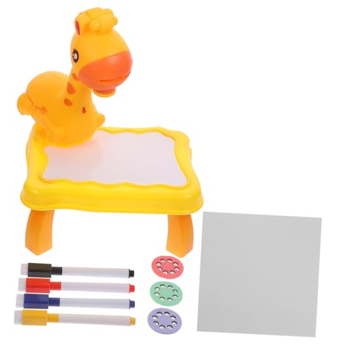 VALICLUD 1 Satz Projektion Zeichentisch Kindertisch Projektor, Malerei, Zeichentisch, Spielzeug Löschbare Tafel Für Kinder Leises Zappelspielzeug Spiele Kind Elektronisches Bauteil Yellow von VALICLUD