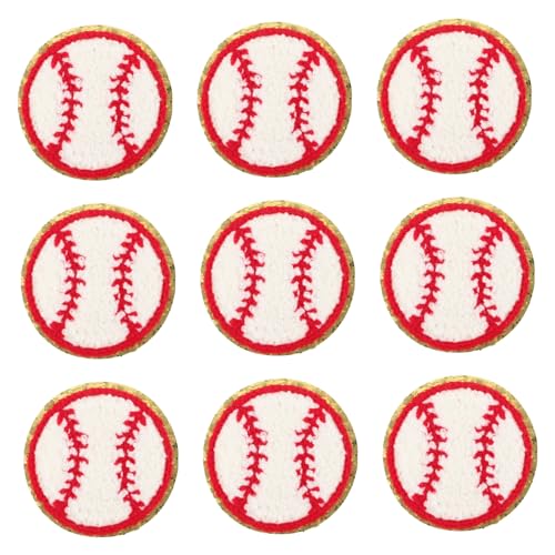 VALICLUD 1 Satz Stoffaufnäher Mit Baseball-muster Bastelzubehör Bekleidungszubehör Kleine Kleiderflicken Baseball-patches Für Den Täglichen Gebrauch Kleidung Liefert Handtuchleine 15st von VALICLUD