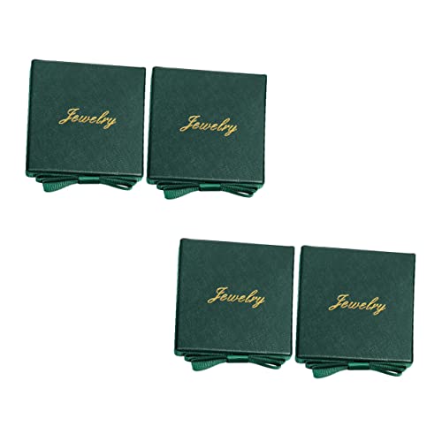 VALICLUD 1 Satz Vintage Schmuckschatulle Aufbewahrungsbehälter Für Ohrringe Schmuckkästchen Für Damen Klein Bogen Juwelierorganisator Halter Verpackung Karton Green 4 Stücke VALICLUD 1 Satz Vintage Schmuckschatulle Aufbewahrungsbehälter Für Ohrringe Schmuckkästchen Für Damen Klein Bogen Juwelierorganisator Halter Verpackung Karton Green 4 Stücke von VALICLUD
