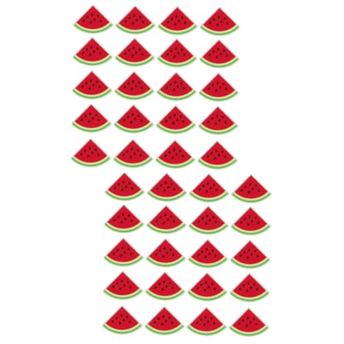 VALICLUD 100 Stück Wassermelonen Holzperlen Obstscheiben Perlen Schmuckherstellung Perlen Wassermelonen Armband Palästina Sommer Abstandsperlen Anhänger Schmuckperlen von VALICLUD