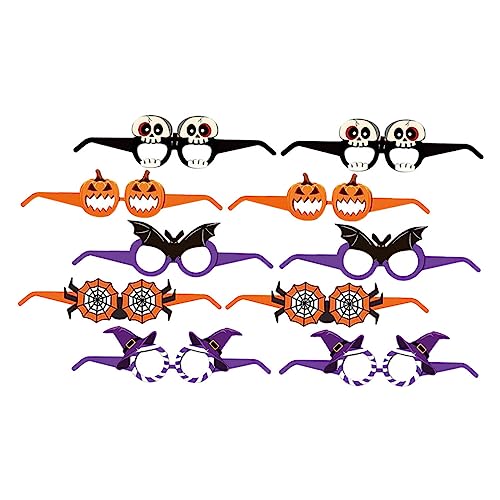 VALICLUD 10St Halloween-Brille Partyzubehör Tragbare Partybrille Shutter-Brille halloween costume halloween kleidung schnapsgläser Partybrille fotografieren Festival-Brille aus Papier von VALICLUD