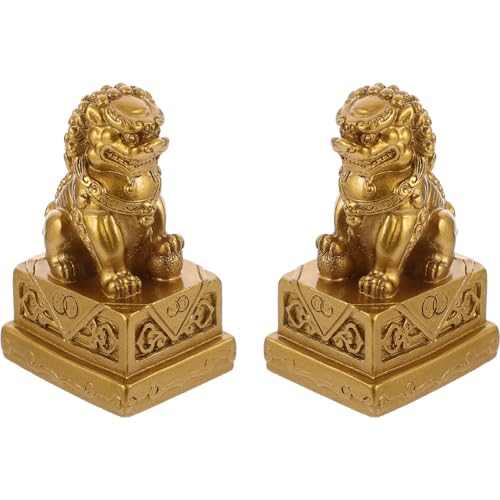 VALICLUD 2 Stück Löwenfiguren aus Harz Kreative Tierornamente für Tischdekoration im Wohnzimmer Kleine Bunte Löwenstatuen für Stilvolle VALICLUD 2 Stück Löwenfiguren aus Harz Kreative Tierornamente für Tischdekoration im Wohnzimmer Kleine Bunte Löwenstatuen für Stilvolle von VALICLUD
