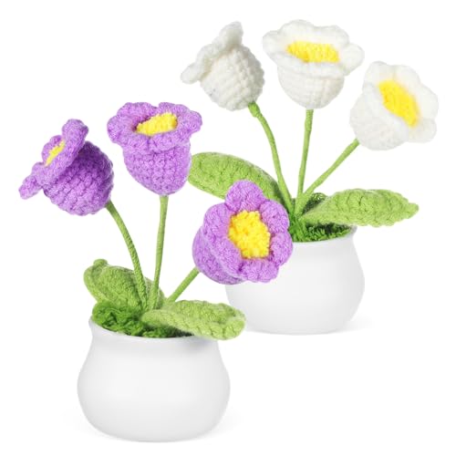 VALICLUD 2 Stück Maiglöckchen-blumenornamente Gehäkelte Tulpen Blumen Häkeln Blumendekor Stricken Desktop - Simuliertes Blumendekor Drinnen Häkelblume Häkelblüten Garn VALICLUD 2 Stück Maiglöckchen-blumenornamente Gehäkelte Tulpen Blumen Häkeln Blumendekor Stricken Desktop - Simuliertes Blumendekor Drinnen Häkelblume Häkelblüten Garn von VALICLUD