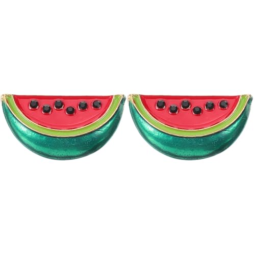 VALICLUD 2 Stück Retro-Stil Persönlichkeit Legierung Brosche Modeschmuck Modische Brosche In Wassermelonenform von VALICLUD