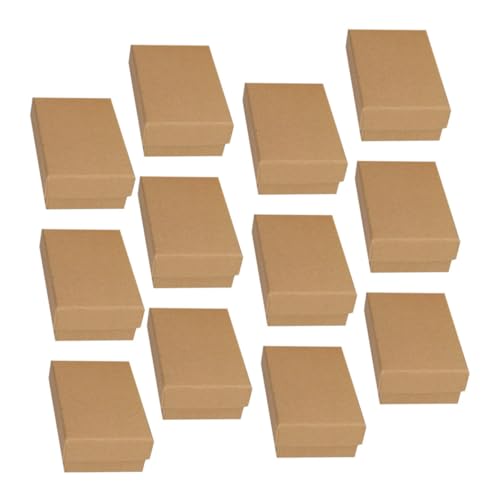 VALICLUD 24St Kasten Schmuck Geschenkbox Moisennette-Schmuck Ohrringanhänger Schmuckschatulle storage boxes aufbwahrungs-box kraft paper Schmuckverpackungsbehälter Schmucketui Kraftpapier von VALICLUD