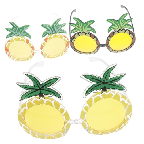 VALICLUD 3 Stück Lustige Brille Obst Zitrone Ananas Brillen Für Die Sommerparty Lustige Partybrillen Party-brille von VALICLUD