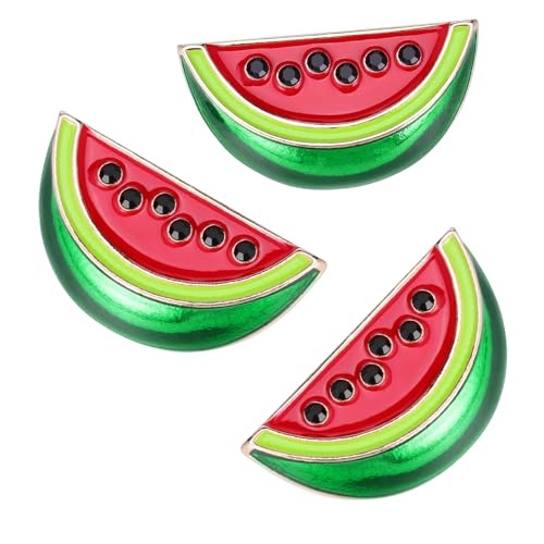 VALICLUD 3 Stück Retro-Stil Persönlichkeit Legierung Brosche Modeschmuck Modische Brosche In Wassermelonenform von VALICLUD