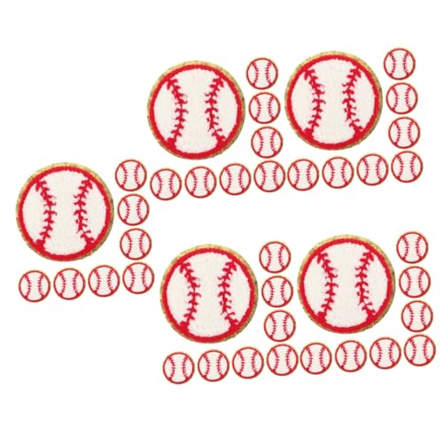 VALICLUD 5 Sätze Stoffaufnäher Mit Baseball-muster Austauschbare Baseball-patches Austauschbare Fellflecken Dekorative Fellflecken Zarte Baseball-patches Handtuchleine 15 Stück * 5 von VALICLUD