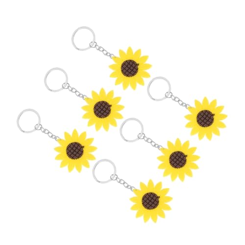 VALICLUD Schlüsselanhänger mit Sonnenblumen- für Studenten 6-tlg. Schlüsselset Schlüsselband Dekoration für Modeaccessoires von VALICLUD