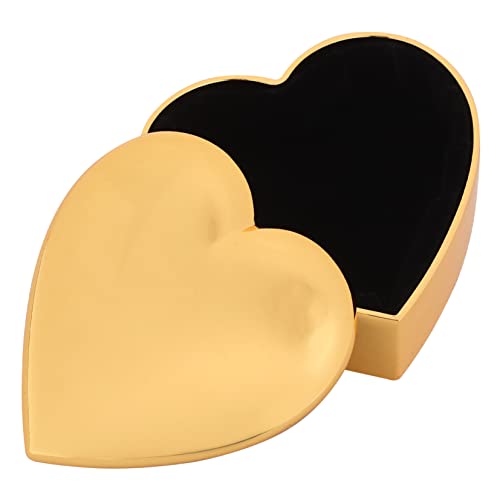 VALICLUD Herzförmige Schmuckschatulle Ringboxen Fall Hochzeit Dekorativ Schmuckschatzkoffer Schmuckringetui Golden Samt VALICLUD Herzförmige Schmuckschatulle Ringboxen Fall Hochzeit Dekorativ Schmuckschatzkoffer Schmuckringetui Golden Samt von VALICLUD