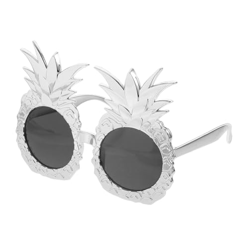 VALICLUD Lustige Ananasbrille Ananasgläser lustige brille lustige Party- ananas lustige hawaiianische Luau-Brille Silver von VALICLUD