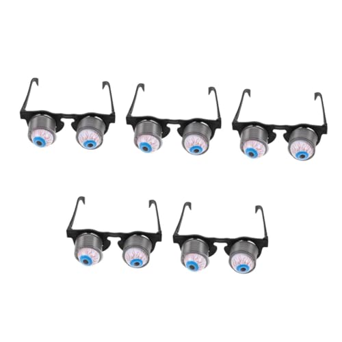 VALICLUD Lustige Augäpfel Brille Halloween Dekoration Halloween Foto Requisiten Party Favor Party Augenmaske Halloween Brille Hüpfende Augäpfel Augapfel Kunststoff 5 Stück von VALICLUD