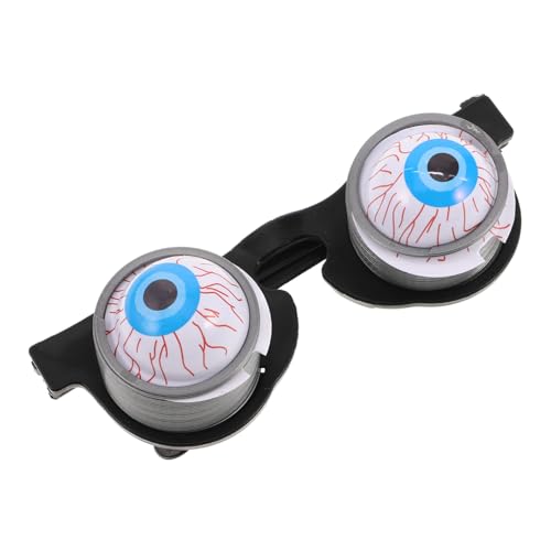 VALICLUD Lustige Augapfelbrille Halloween-streich-brille Springende Augäpfel Brille Mit Augen Halloween-brillen-foto-requisiten Party-kostüm-dekor Lustige Brille Für Halloween Plastik von VALICLUD