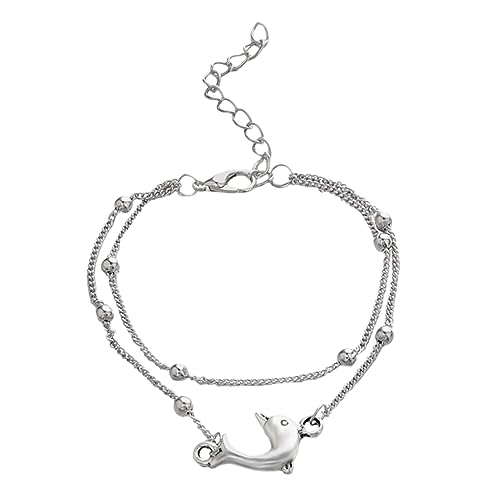 VALICLUD Perlen Knöchelkette für Frauen Einstellbare Metall Fußkette mit Kreatives für Strand Urlaub Hohe Langlebigkeit VALICLUD Perlen Knöchelkette für Frauen Einstellbare Metall Fußkette mit Kreatives für Strand Urlaub Hohe Langlebigkeit von VALICLUD