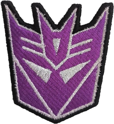 VALKYNEA 100 % bestickter Aufnäher, inspiriert von Anime-Fan-Kunst/Decepticons Megatron/Patch-Stickerei (Hook & Loop) von VALKYNEA