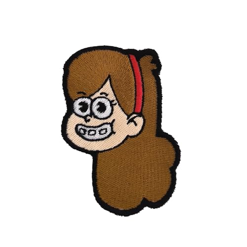 VALKYNEA 100 % bestickter Aufnäher inspiriert von Anime Fan Art/Gravity Falls Mabel/Applikation (zum Aufbügeln / Aufbügeln) von VALKYNEA