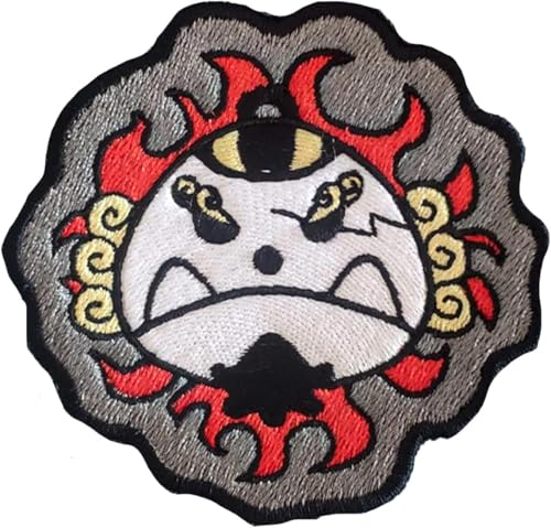 VALKYNEA Aufnäher, 100 % bestickt, inspiriert von Anime Fan Art/Jimbe/Jolly Roger Totenkopf/Patch Embroidery, zum Aufbügeln von VALKYNEA