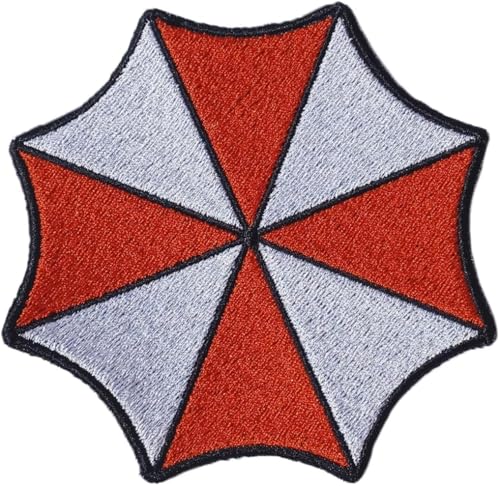 VALKYNEA Aufnäher, 100 % bestickt, inspiriert von Anime Fan Art/Resident Evil Umbrella Corporation/Patch Embroidery, zum Aufbügeln von VALKYNEA