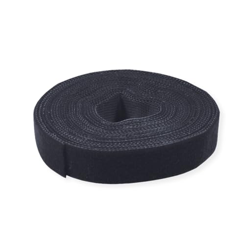 VALUE Klettband auf Rolle, 10mm, schwarz, 25 m von VALUE