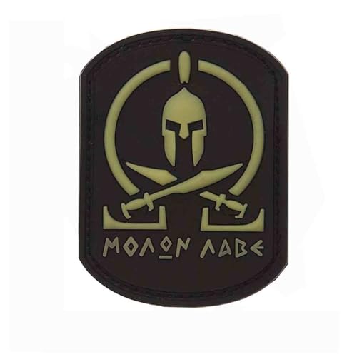 3D Patch Molon Labe Spartan KOMM UND HOLE Spartan KRIEGER SWAT HAKENKLETT GUMMI PVC AUFNÄHER Für Taktische Kleidung Rucksack Baseballkappe Uniform Weste Hundegeschirr Emblem von VAN OS