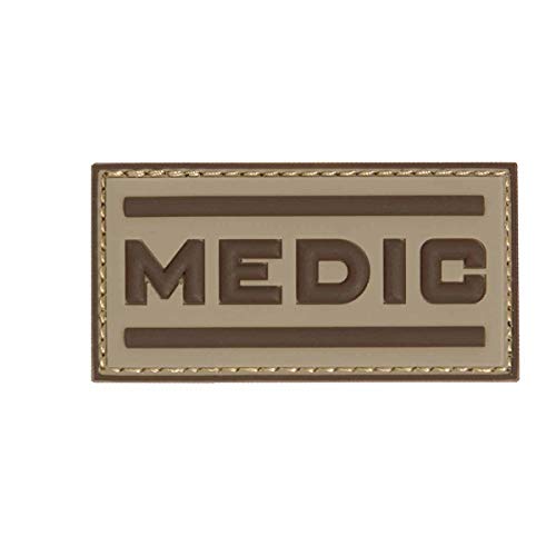 3D Rubber Patch Medic Abzeichen Aufnäher Desert Medizin Personal Arzt Sanitäter von VAN OS