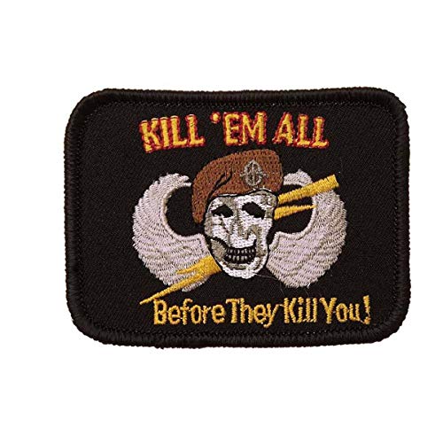 Emblem Kill' Em All Before They Kill You Patch Abzeichen Aufnäher (Stoff) von VAN OS