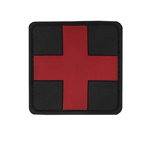 3D Patch Kreuz Abzeichen Aufnäher rot Sanitäter Arzt Medizinisches Personal Erste Hilfe Ausrüstung von VAN OS