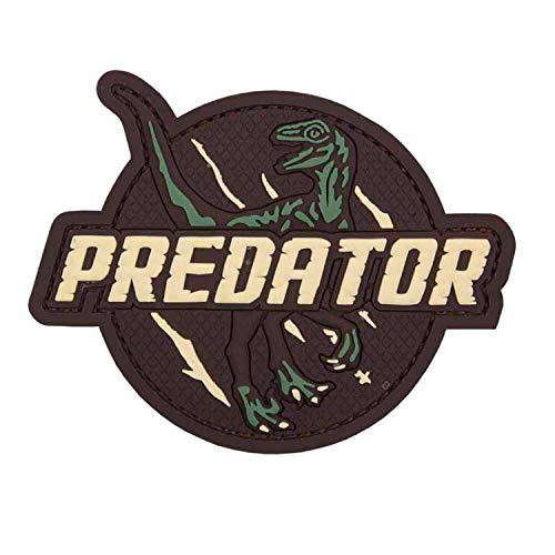 VAN OS Emblem 3D Rubber Patch Predator Abzeichen 8 x 9,5 cm Dinosaurier Dino Multi von VAN OS