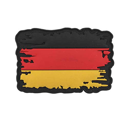 Emblem 3D Rubber Patch Vintage Flagge 5 x 7,8 cm Abzeichen Deutschland von VAN OS