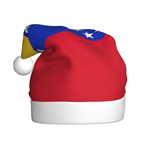 VANTUT Weihnachtsmütze mit Venezuela-Flagge, Weihnachtsmannmütze, Weihnachtsmütze für Erwachsene, für Weihnachten, Neujahr, Urlaub von VANTUT