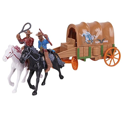 VANZACK 1Satz Cowboy Figuren Teiliges Modell mit Cowboys und Wagen Detailreiche Tischdekoration für Sandtisch Layouts und Mottopartys VANZACK 1Satz Cowboy Figuren Teiliges Modell mit Cowboys und Wagen Detailreiche Tischdekoration für Sandtisch Layouts und Mottopartys von VANZACK
