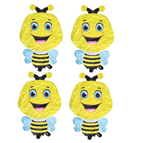 VANZACK 4Stücke Folienballons Bienenform Kreative Tierballons für Babyparty und Kindergeburtstag Aufblasbare Deko für Unvergessliche Feiern Große Luftballons VANZACK 4Stücke Folienballons Bienenform Kreative Tierballons für Babyparty und Kindergeburtstag Aufblasbare Deko für Unvergessliche Feiern Große Luftballons von VANZACK