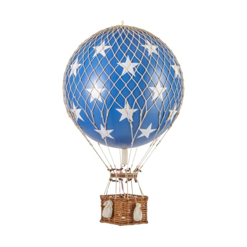 Folienballon - Dekorativer Heißluftballon - Varzi seit 1956 (Blue Stars Large) von VARZI