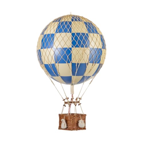 Luftballon - Dekorativer Heißluftballon - Varzi seit 1956 (Check Blue Medium) von VARZI