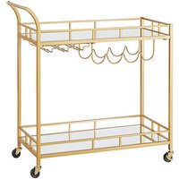 VASAGLE Servierwagen gold 86,0 x 38,0 x 90,0 cm von VASAGLE