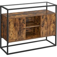 VASAGLE Sideboard, LSC014B01 braun 100,0 x 35,0 x 80,5 cm von VASAGLE