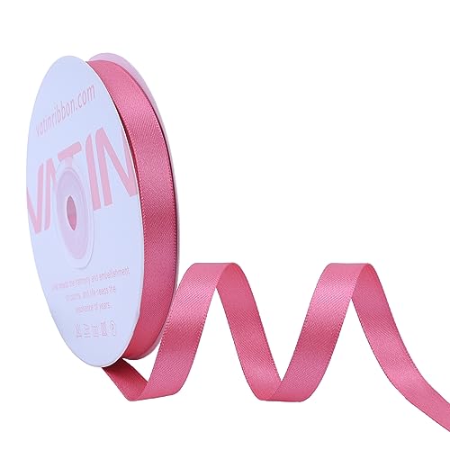 VATIN 25 Meter Satinband Altrosa 10MM Schleifenband Band geschenkband Dekoband satinband von VATIN