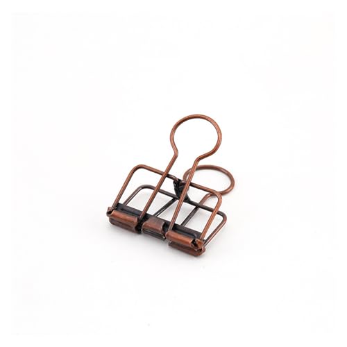 Büroklammern, Büroklammern Lesezeichen Büroklammern Papier 8 Farben 3 Größen 1 Stück Farben Gold Splitter Rose Grün Lila Binder Clips Groß Mittel Klein Büro Arbeitszimmer Binder Clips(Bronze M) von VAYEODEYU