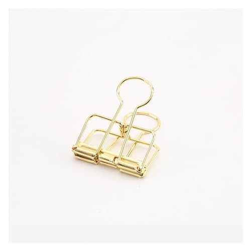 Büroklammern, Büroklammern Lesezeichen Büroklammern Papier 8 Farben 3 Größen 1 Stück Farben Gold Splitter Rose Grün Lila Binder Clips Groß Mittel Klein Büro Arbeitszimmer Binder Clips(Gold M) von VAYEODEYU