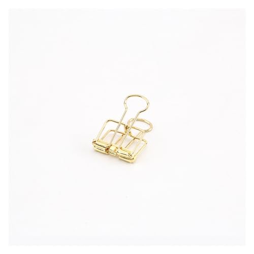 Büroklammern, Büroklammern Lesezeichen Büroklammern Papier 8 Farben 3 Größen 1 Stück Farben Gold Splitter Rose Grün Lila Binder Clips Groß Mittel Klein Büro Arbeitszimmer Binder Clips(Gold S) von VAYEODEYU