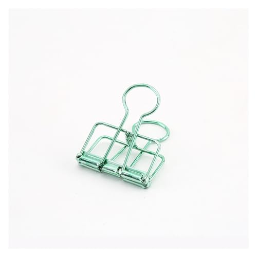 Büroklammern, Büroklammern Lesezeichen Büroklammern Papier 8 Farben 3 Größen 1 Stück Farben Gold Splitter Rose Grün Lila Binder Clips Groß Mittel Klein Büro Arbeitszimmer Binder Clips(Green M) von VAYEODEYU