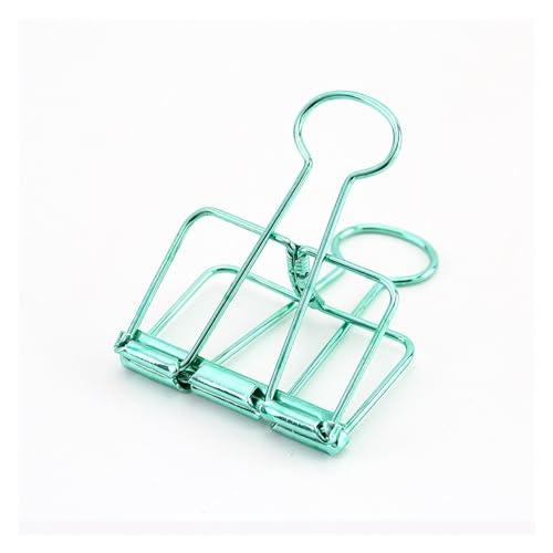 Büroklammern, Büroklammern Lesezeichen Büroklammern Papier 8 Farben 3 Größen 1 Stück Farben Gold Splitter Rose Grün Lila Binder Clips Groß Mittel Klein Büro Arbeitszimmer Binder Clips(Green L) von VAYEODEYU