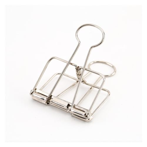 Büroklammern, Büroklammern Lesezeichen Büroklammern Papier 8 Farben 3 Größen 1 Stück Farben Gold Splitter Rose Grün Lila Binder Clips Groß Mittel Klein Büro Arbeitszimmer Binder Clips(Sliver L) von VAYEODEYU