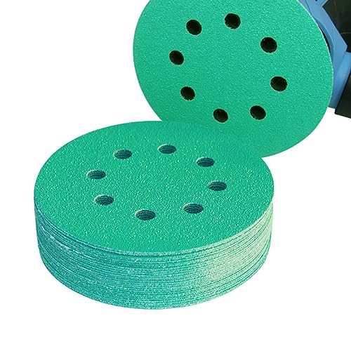 Schleifscheiben, 100 Stück 125 mm Schleifpapier, 12,7 cm Film-Schleifscheibe, professionelles Anti-Verstopfungs-Schleifpapier, Klett-Schleifwerkzeuge, Körnungen(1000grit) von VAYEODEYU